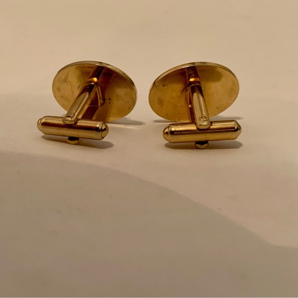 Vintage Gold & Silver NAVY Cuff Link Officer - Picture 3 of 4